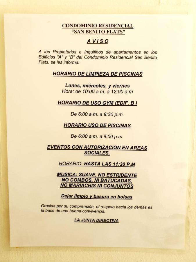 San Benito Flats Wifi 50Mg - 4 Huespedes - Parqueos Appartement San Salvador Buitenkant foto